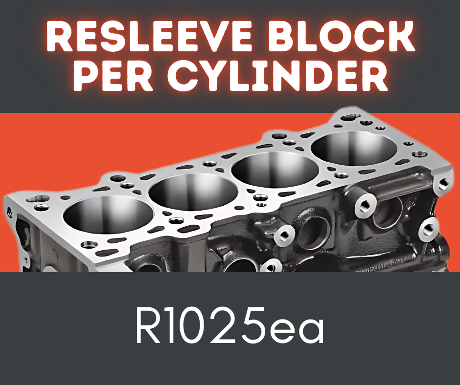 Engine block engineering: Resleeve per cylinder priced at R1025 each.